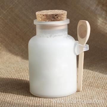 100g/200g Plastic frosted bath salts jar with cork